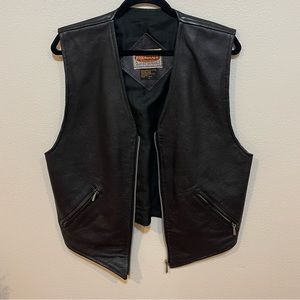 100% Leather Oversized Vest